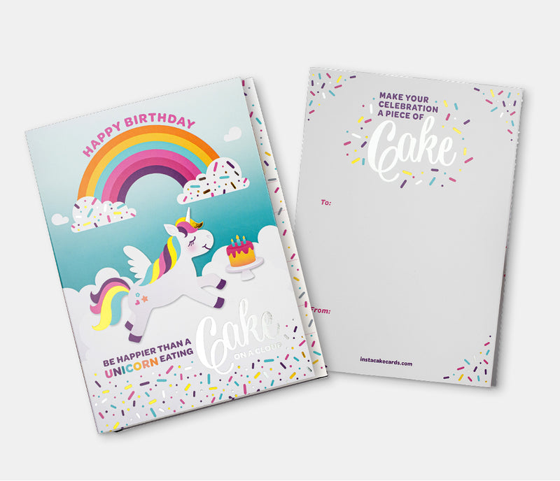 Instacake Card - Unicorn Rainbow
