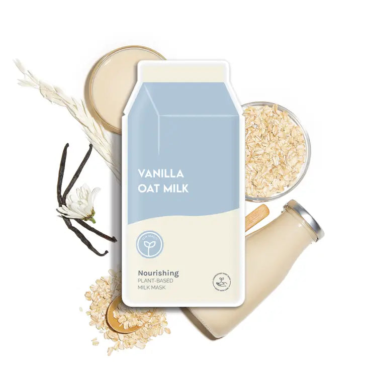 Vanilla Oat Milk Plant-Based Milk Mask Sheet