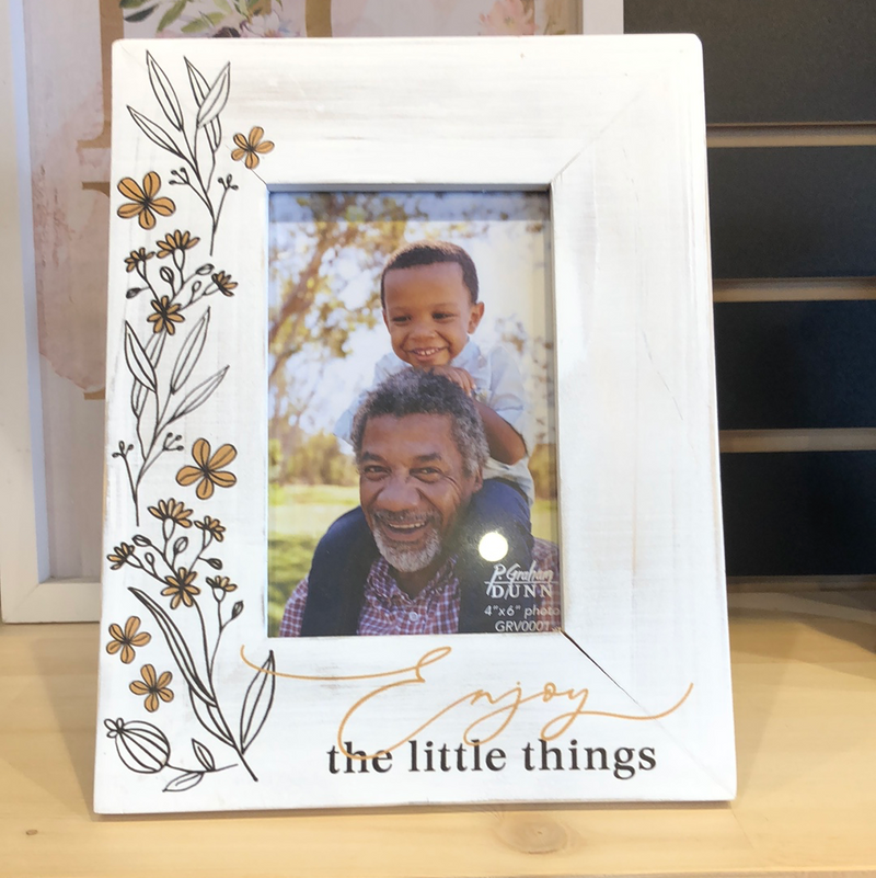 Enjoy The Little Things Wood Photo Frame