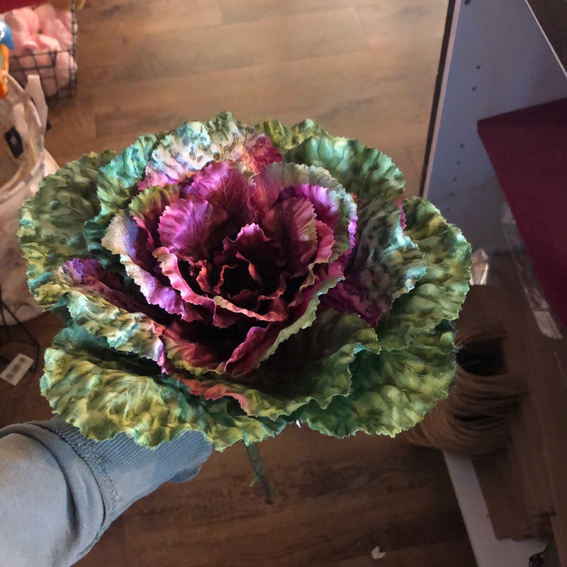 Faux Cabbage Plant